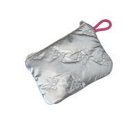 Unique Silver PU Quilted Pouches Space Saving Designs Bags for Handbags Or Pockets Suitable for Fashion Women Pocket Organizers