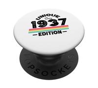 Unique Since 1937 Edition Birthday Vintage 1937 PopSockets Adhesive PopGrip