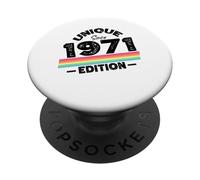 Unique Since 1971 Edition Birthday Vintage 1971 PopSockets Adhesive PopGrip
