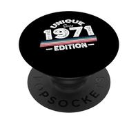Unique Since 1971 Edition Birthday Vintage 1971 PopSockets Adhesive PopGrip