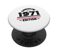 Unique Since 1971 Edition Birthday Vintage 1971 PopSockets Adhesive PopGrip