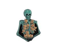 Unique Skeleton Cats Brooch Weird Cartoon Design Smooth Brims Alloy Accessory For Clothing Bags Decors Sturdy Alloy Animal Pin