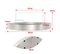Unique Smokeless Stainless Steel Tabletop Ethanol Fireplace