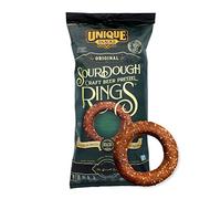 Unique Snacks Sourdough Craft Beer Pretzel Rings, Delicious Homestyle Baked Snack Bag, Vegan, OU Kosher and Non-GMO Food, No Artificial Flavor, 325 ml Bag, Pack of 3