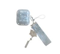 Unique Snowflake Decoration Pattern Accessories Cover Headphone Case for AirPods 1/2 with Pendant