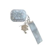 Unique Snowflake Decoration Pattern Accessories Cover Headphone Case for AirPods Pro 2nd Generation 2022 with Pendant