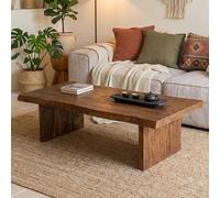 Unique Solid Wood Coffee Table - Low Style for Meditation & Dining Irregular Edges Tea Table for Floor Seating Wabi-Sabi Aesthetic (140x60x35cm)