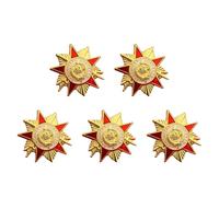 Unique Soviet Inspired Collectible Brooch | Alloy, Detailed Engraving, Metallic Finishes, Fashion Accessories for Jackets Coats and Bags, Display or Wear