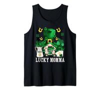 Unique St. Patricks Gnome Mom for Lucky Momma Cute Shamrock Tank Top