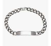 Unique & Co LAB-154/21CM Men's Engravable ID Curb Bracelet
