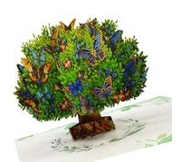 Unique Standing Greeting Card with Intricate Accurate Cut Detail and Shining Gold Foils Embellishments Birthday Holiday