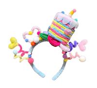 Unique Star Cake Hair Accessory Soft Adjustable Twisted Headband Headwear Cartoon Headpieces For Special Occasion