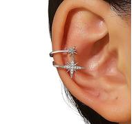 Unique Star Ear Cuff Not Piercing Earrings Fashionable Star Clip Simple Jewelry Suitable For Various Styles Alloy Ear Cuffs