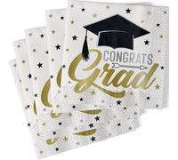 Unique Napkins Stars & Caps Graduation Lunch Paper 2PLY (16pkt)