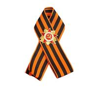 Unique StGeorge Ribbon Medals Brooch Pin for History Buffs and Retro Styles Followers in Elegant Soviet Aesthetic Memorial Event Brooch