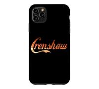 Unique Striped Brown Text Says CRENSHAW Case for iPhone 11 Pro Max