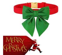 Unique style paws Cotton Dog Collar with Bowtie, Durable and Comfortable Collar in 12 Solid Colors, Bow Tie Adjustable Collar for Small Dogs Puppies and Cats with Golden Metal Buckle