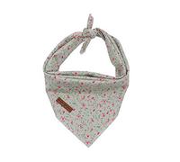 Unique style paws Dog Bandanas 1PC Washable Bibs Scarf, Pet Dog Kerchief, Cotton Triangle Dog Scarfs for Small Medium Large Girl or Boy Dogs and Cats Green Flower