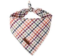 Unique style paws Dog Bandanas, Triangle Plaid Pet Scarf for Boy and Girl, Premium Durable Fabric, Colorful Plaid Dog Kerchief for Medium and Large Dogs (Large)