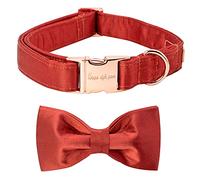 Unique style paws Dog Collar, Silk Dog Collar with Bow, Soft Dog Bowtie Adjustable Girl or Boy Pet Collar Gift for Small Medium Large Dogs