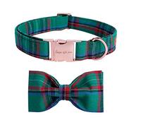 unique style paws Dog Collar with Bowtie, Durable Adjustable Dog Collars, Bow Dog Collar for Small Medium Large Girl or Boy Dogs and Cats