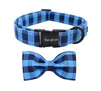 unique style paws Dog Collar with Bowtie, Durable Adjustable Dog Collars, Bow Dog Collar for Small Medium Large Girl or Boy Dogs and Cats