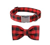 Unique style paws Dog Collar with Detachable Bow tie, Adjustable Dog Collars with Bow for Small Medium Large Dogs or Cats XXS-XL