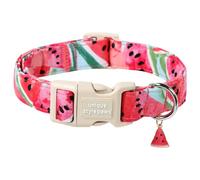 Unique style paws Dog Collar with Quick Release Cotton Watermelon Collar Gift Durable Cute Collar for Small, Medium and Large Male and Female Dogs
