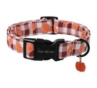 Unique style paws Halloween Dog Collars-Pumpkin Dog Collar Quick Release Cotton Collar Gift Durable Cute Fall Collar for Small Medium Large Boys Girls Dogs