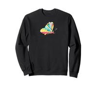 Unique sweet pea Butterfly collage art bug insect lovers Sweatshirt