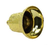 Unique Textured Gold Bell 10cm for Xmas Tree Decor(6cm)