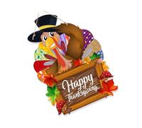 Unique Thanksgiving Door Wreath Elegant Turkey Door Hanger Stylish Sign Plate For A Warm Festival Welcome Hanging Sign