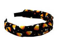 Unique Top Knot Headband for Women Creative Ghost Spider Web Cat Hairbands Non Slip Hair Hoop Decorative Halloween Hair Band Fashion Hair Accessories (Black B)