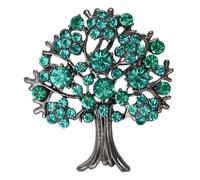 Unique Trees Of Life Costume Brooch Sophisticated Trees Of Life Decorative Pin For Women's Coats And Garment Tree