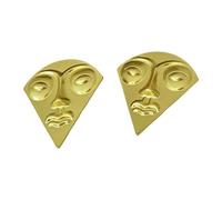 Unique Triangle Face Designs Earrings for Women with Large Eyes and Lips Wearable for Party Supplies and Exhibitions Fashion Earrings, one size, As described