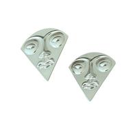 Unique Triangle Face Designs Earrings for Women with Large Eyes and Lips Wearable for Party Supplies and Exhibitions Fashion Earrings, one size, As described