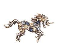 Unique Unicorns Shaped Brooch Sturdy Metal Jewelry with for Long Time Use Elegant Secure Clasp Brooch