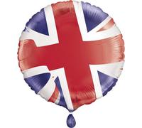Unique Union Jack Round Foil Balloon 18"