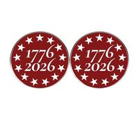 Unique US 250th Anniversary Commemorative Brooch Featuring Original Colonies Symbol and 1776 2026 Pattern Good Alloy Brooch