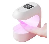 Unique UV Nail Lamp - Mini Portable LED Nail Lamp with 4 USB Rechargeable Timeries| Quick Drying for Gel Paint, Manicure and Pedicure | Compact for Women