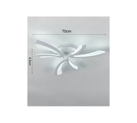 Unique V-Shaped LED Semi Flush Ceiling Light in White The hot sale White