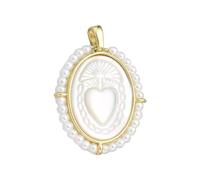 Unique Virgin Marys Pendant Necklace With Mother Of Pearls Shells And Micros Inlay Designs Daily Use Stylish Outfits Unique Faith Jewelry