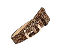 Unique Waist Belt Leopards Print Chain For Cowgirl Stylish Carved Buckle Retro Waistband Belt