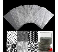 Unique WElinks 6Pcs Plastic Fondant Stencil Tyre Pattern Texture Mat Cake Baking Embossing Pad Cake Border Decoration Mold Fondant Stencil Templates Crafts DIY Decorating Tools (2#)