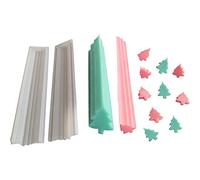 Unique WElinks Various Tubes Long Soap Mold Silicone Soap Cake Fondant Tube Column Mould DIY Dessert Soap Candle Clay Craft Making Molds Pipe Tube Handmade Cake Mousse Baking Tool (Christmas Tree)