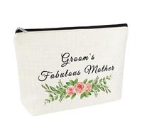 Unique Western Fabulous Mother Canvas Makeup Bag for Wedding Party Cosmetic Organizers and Storage Western Bag Travel Bridal Gifts