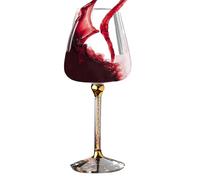 Unique Wine Glasses - High Wine Glasses, Rotating Ergonomic Goblets Crystal Glass Tableware Organiser for Swimming Pool Outdoor Travel Wedding