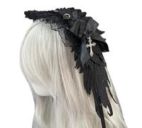 Unique Wing Headband Comfortable Gothic Punk Headdress Stylish Hair Band Accessory For Alternative Fashion Lovers