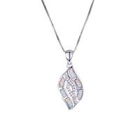 Unique Women Ladies Big Eye Pendants Necklaces Fashion Silver Color Statement Blue White Fire Opal Necklace