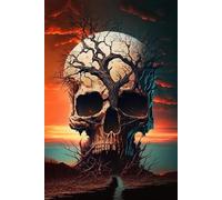 Unique Wooden Jigsaw Puzzles - Skeleton of a Dead Tree, Colorful Artwork Jigsaw Puzzle for Adults, Fun and Challenging Brain Exercise for Puzzle Enthusiasts 1000pcs